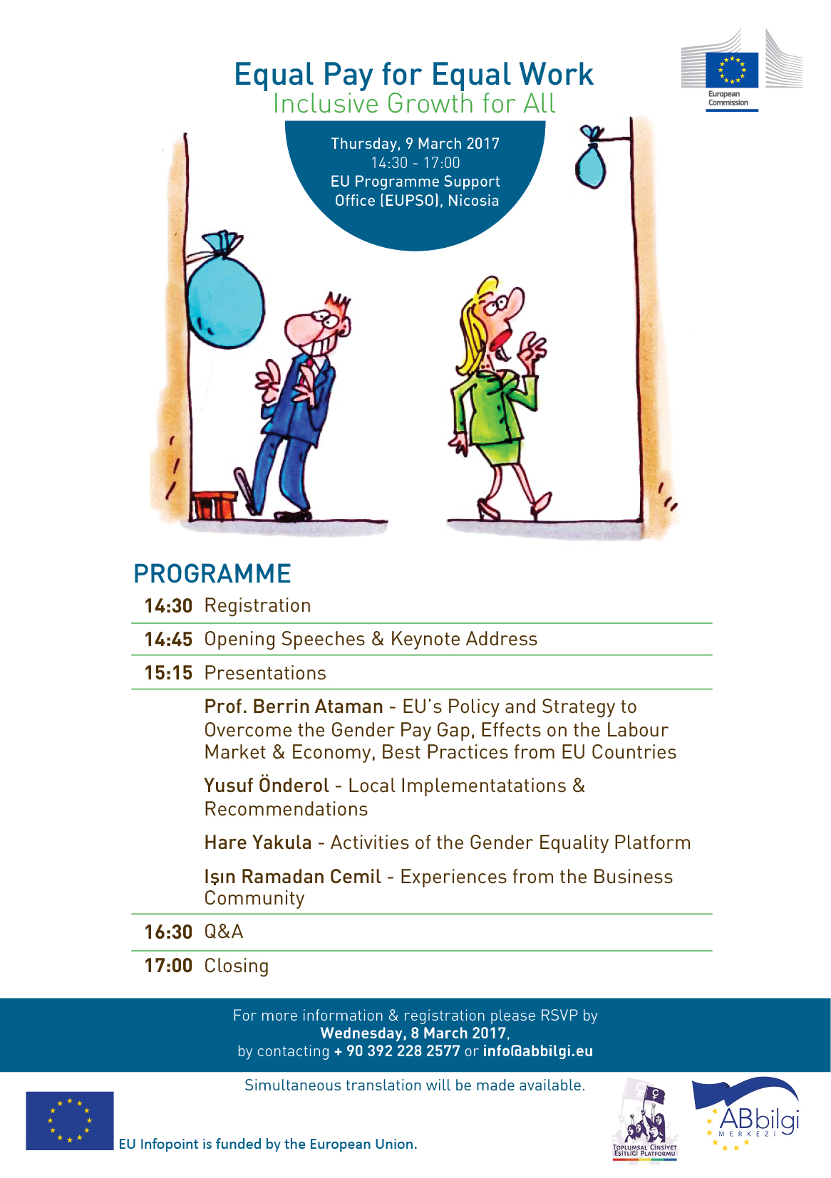 Equal Pay For Equal Work Panel on 9 March! | AB Bilgi Merkezi