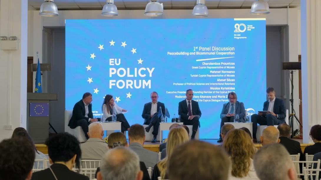 Embedded thumbnail for  EU POLICY FORUM First Panel Discussion: Peacebuilding and Bicommunal Cooperation