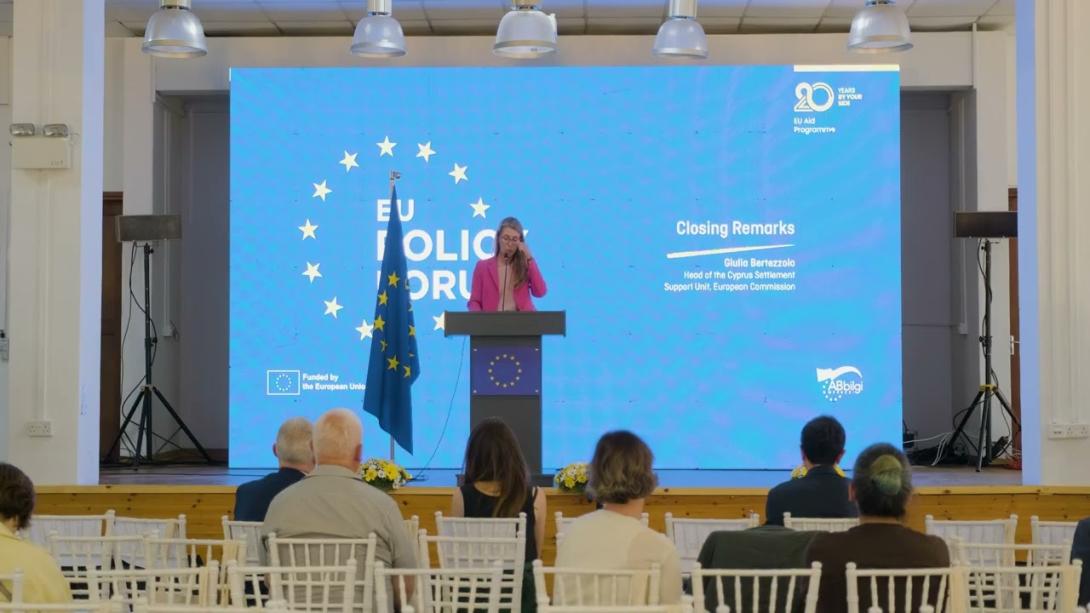 Embedded thumbnail for EU POLICY FORUM Closing Remarks by Giulia Bertezzolo