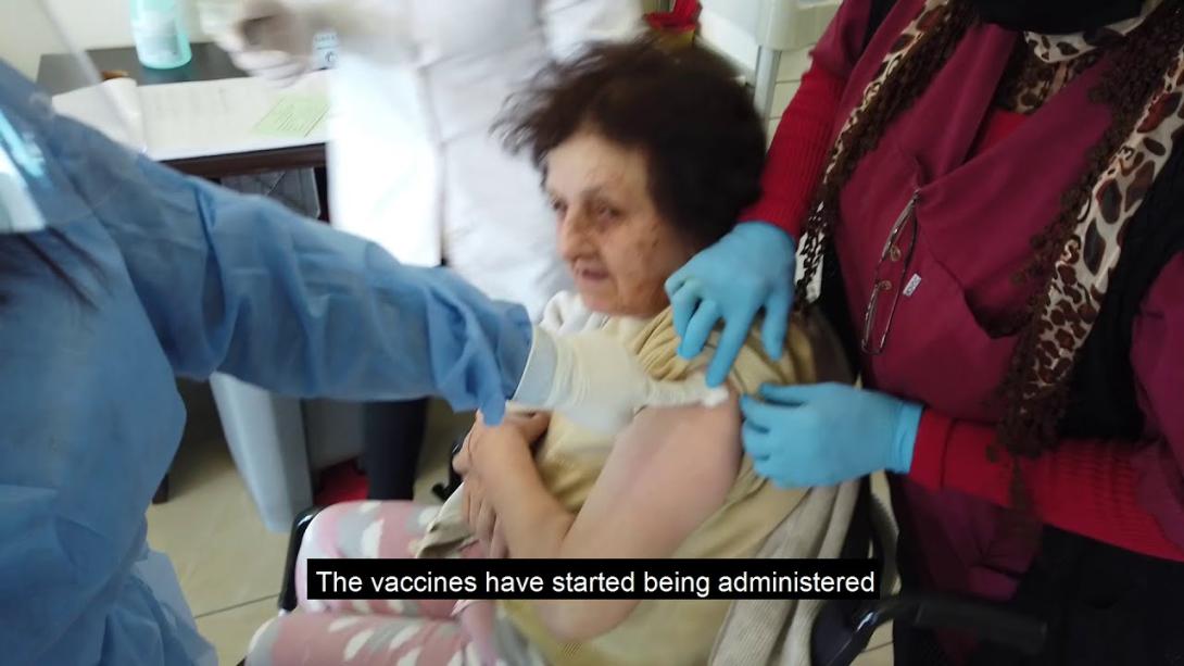 Embedded thumbnail for The first batch of EU approved vaccines for the Turkish Cypriot community were provided